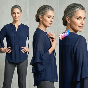 Navy Blue Women's Top